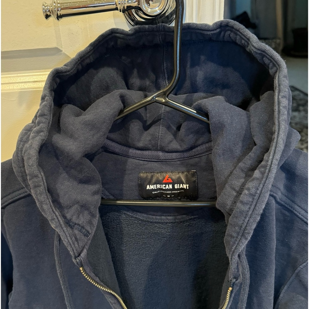 American Giant Zip Up Hoodie Sweatshirt